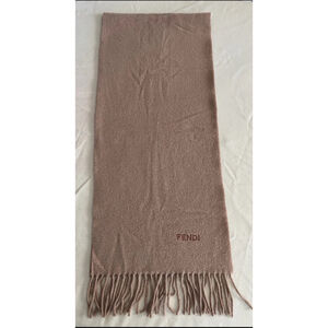 Fendi Scarf One Size Brown